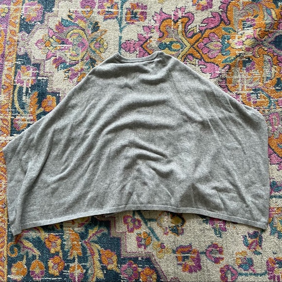 Calvin Klein M poncho cape cloak grey jumper knit - Picture 13 of 13